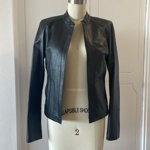 New Frontier Black Leather Jacket